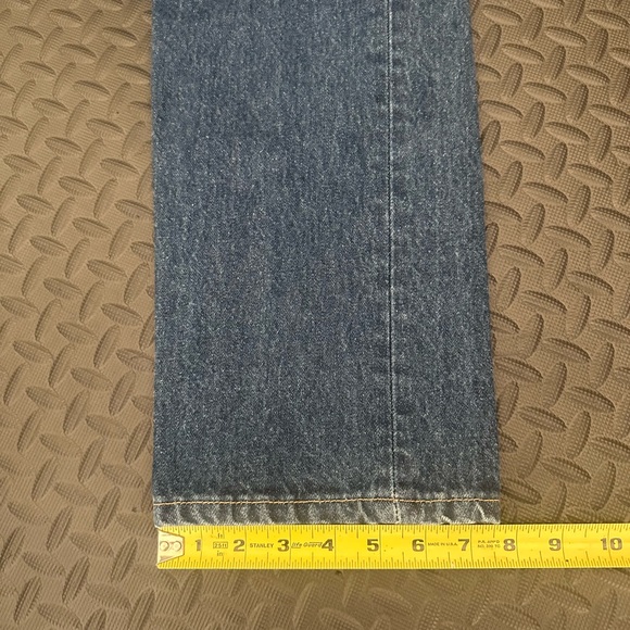 VTG Levis 501 Jeans Men’s 33x30 Blue Regular Straight Button Fly Dark Wash Denim - Picture 8 of 8